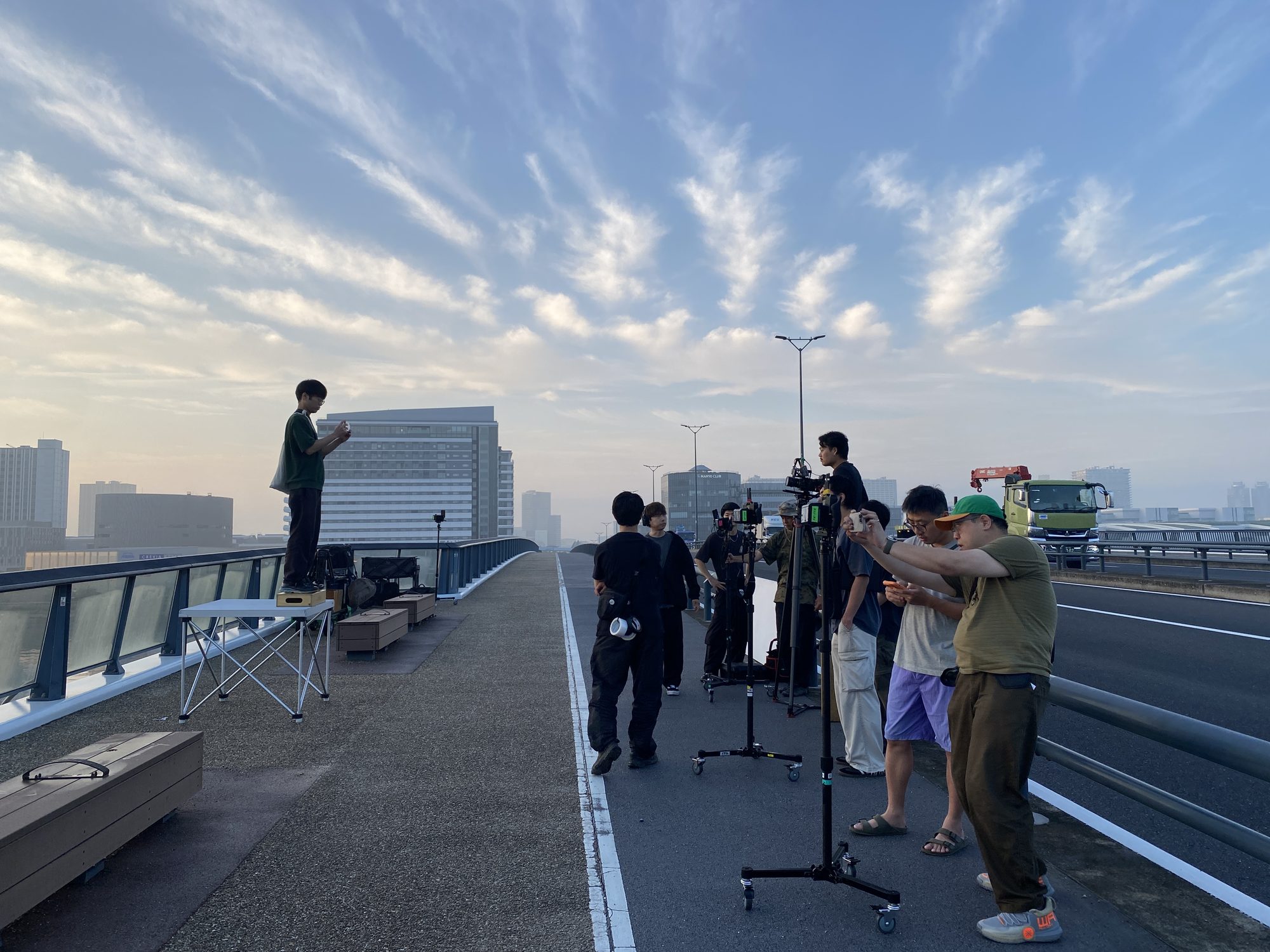 Behind the scenes